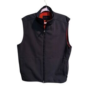 Banana Republic Fleece Vest Mens Size‎ Large Gray Full Zip Outdoor Hiking Golf